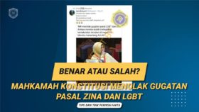 BENAR ATAU SALAH MAHKAMAH KONSTITUSI (MK) LEGALKAN ZINA DAN LGBT?